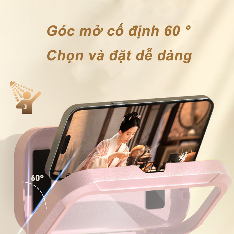 Ốp lưng điện thoại treo tường phòng tắm, Xoay 360° , Cảm Ứng Nhạy, Dễ Dàng Lắp Đặt
