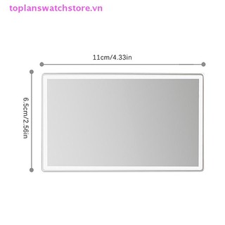 Toplanswatchstore Gương Mỹ Phẩm Ô Tô Thép Không Gỉ Di Động Che Nắng Gương Trang Điểm Tự Động Tấm Che Gương Mỹ Phẩm HD Đa Năng Tự Động Trang Trí VN