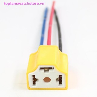 Toplanswatchstore Chất Lượng Cao H4 Dây Gốm Ba Lỗ Bóng Đèn Ô Tô Dây Cắm Ổ Cắm Bán Tự Động H4 Đầu Nối Cắm VN
