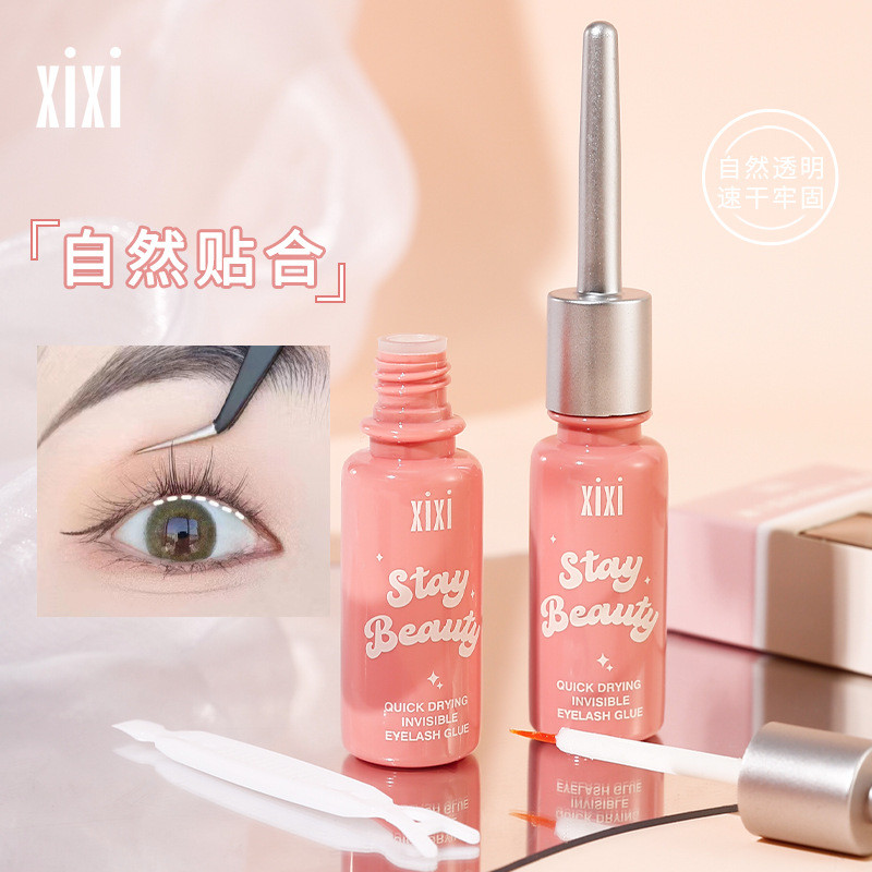 ✨Xixixi Nhanh Khô Lông Mi Giả Vô Hình Keo Nhẹ Nhàng Không Tạo Kiểu Trong Suốt Tự Nhiên Người Mới Làm Đẹp Dụng Cụ 25.6.30