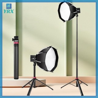 Chân đế đèn YRX V-200 Chân đế ba chân cho kẹp điện thoại Camera hành động Cầm tay COB Light Hợp kim nhôm di động Giá đỡ ánh sáng 2M.