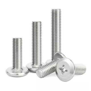 (((LXY) Vít Đầu Tròn Bằng inox 304,Ốc vít inox 304 đầu pake dẹp mỏng vát M8 / M10 * L: 10-150mm (RM-VN-1)