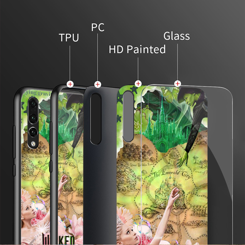 Ốp Điện Thoại Kính Cường Lực Wicked Elphaba 02 Cho Samsung Galaxy S9 Plus S10 S10e S20 FE S20 Plus S21 S22 S23 S24 Ultra Cover