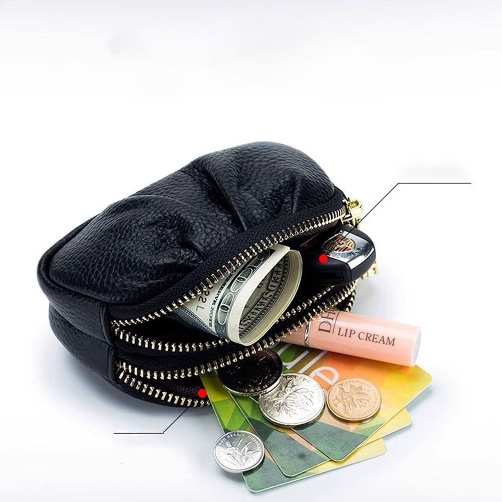 HOBBYIN Ví HOBBYIN, Ví màu trơn Mini, Túi ly hợp đa chức năng bằng da PU
