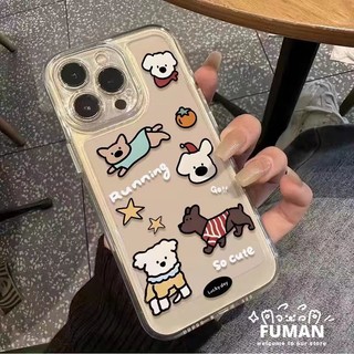 Ốp điện thoại hình chó hoạt hình dễ thương cho Xiaomi Mi 11 11T 10 Pro 10T Lite Ultra 10S 9 Civi 3 2 1S Mix 4 Poco F5 F4 F3 X4 GT X2 M2 Vỏ mềm trong suốt chống sốc thời trang
