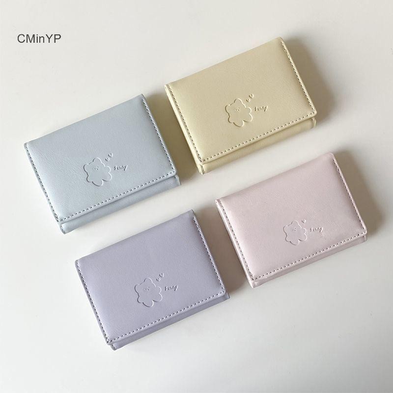 Cminyp Nữ Ví Gấu Dễ Thương Ba Đa Năng Ví Ngắn Gấp Đựng Thẻ Ví Đựng Tiền Xu Nữ Túi Đựng Thẻ Kẹp Hoạt Hình Túi Vinh Quang