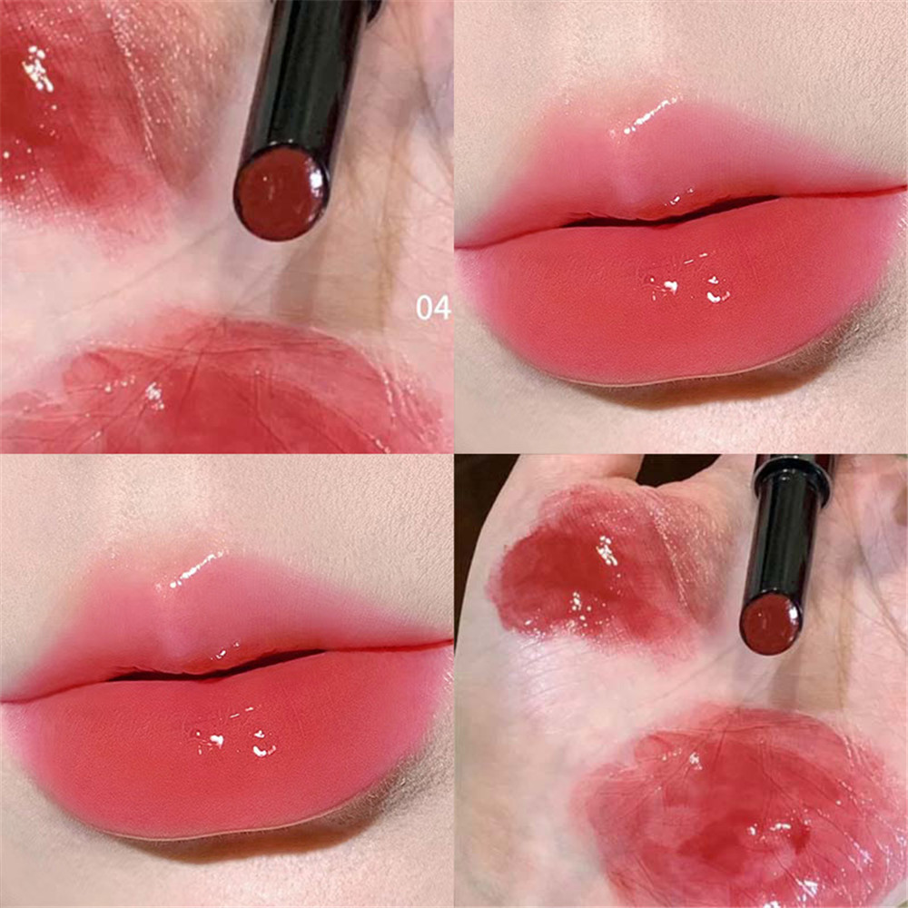 Ảnh Herorange 6 Color Lipstick Moisturising Mirror Water-light Solid Lip Glaze Non-stick Cup Waterproof Lasting Lip Makeup Cosmetics *GLASS 4