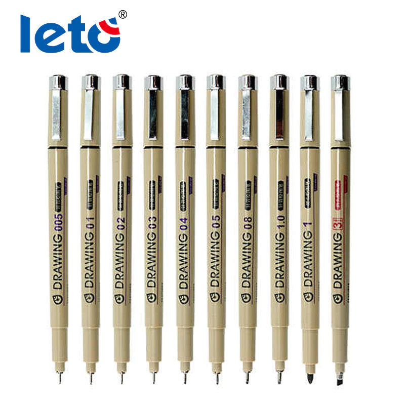 Nghệ Thuật Manga Phác Thảo Bút Micron Đánh Dấu Móc Dây Kim Phác Thảo Bàn Chải Mềm Đồ Dùng Nghệ Thuật