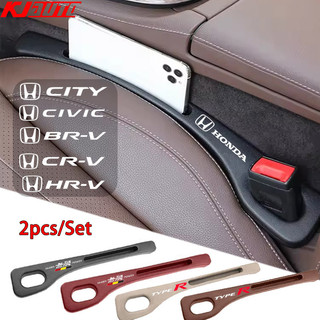 2 Chiếc Khoảng Cách Ô Tô Chống Rò Rỉ Bao Ghế Khoảng Cách Làm Đầy Hộp Bảo Quản Người Tổ Chức Cho Xe Honda City Civic Fit Jazz HRV BRV CRV WRV Brio Accord Dẫn mobilio Mugen Loại Điện R S RS Phụ Kiện