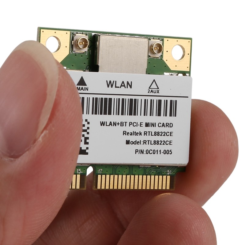RTL8822CE 1200Mbps 2.4G / 5Ghz 802.11AC Mạng Thẻ WiFi Mini PCIe Bluetooth 5.0 Hỗ trợ Laptop / PC 10 / 11