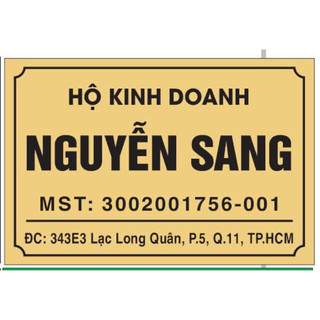 Biển số nhà, hộ kinh doanh, biển hộ kinh doanh, biển công ty In UV cao cấp bền màu trên Mica Alu