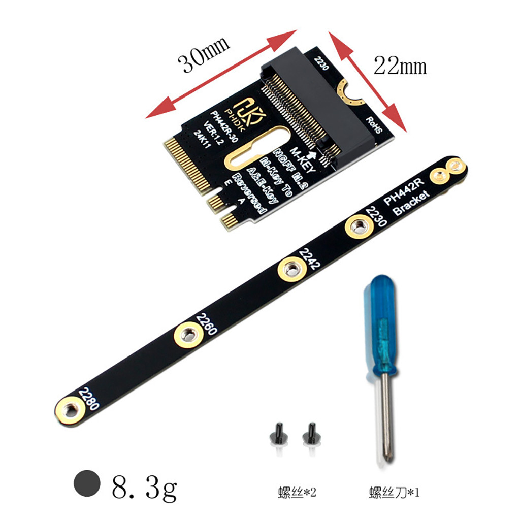 PHDK M.2 WiFi A + E Key Sang NVME SSD PCI-E 4.0 Adapter Card Cho NVME M Key 2230 2242 2260 2280 SSD Cho WiFi / WWAN / LTE Module
