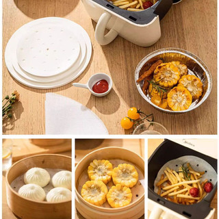 Giấy hấp lớn, giấy xông hơi dùng một lần cấp thực phẩm, bánh hấp, Mantou, giấy dầu gốc