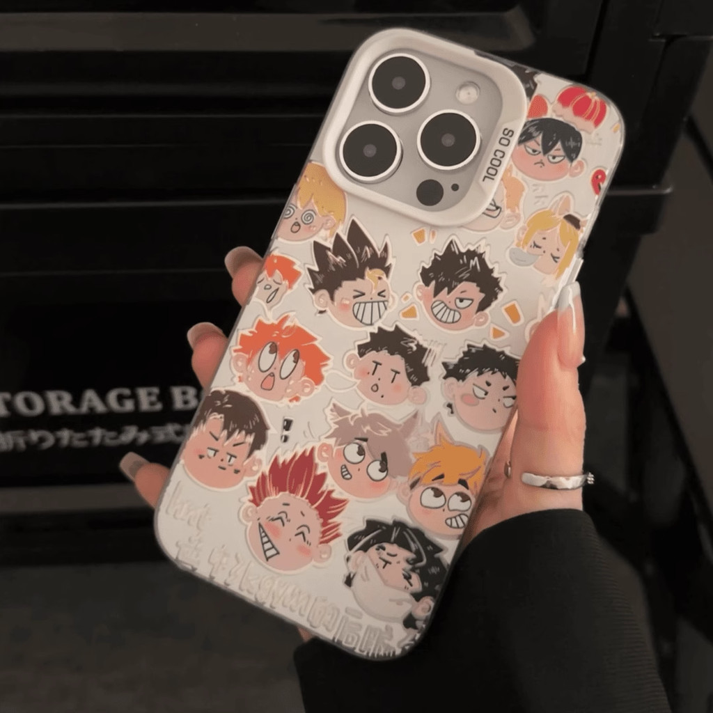 Ốp Lưng Điện Thoại Redmi Note 14 4G Pro 5G Plus 13 12 11 10 ProMax Plus 11S Bao Bóng chuyền Haikyuu Anime Hoạt Hình Nhân Vật Họa Tiết Laser IMD Matte Cứng