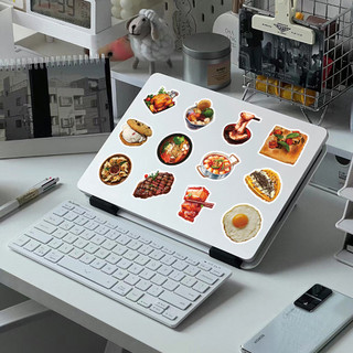 120 Chiếc Hoạt Hình Thực Phẩm Thực Tế Dán Đồ Chơi Trẻ Em DIY Laptop Notebook Chống Thấm Nước Đề Can Gói