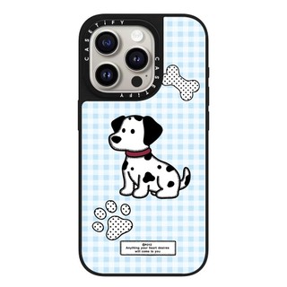 Ốp điện thoại cứng gương hình chú chó cao bồi Cat từ tính cho iPhone 16ProMax 15 14 13 12 11 Vỏ chống sốc