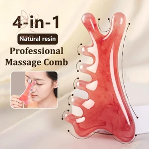 1 Cái Hoạt Hình Cá Heo Nhựa Cơ Thể Mũi Da Đầu Lược Massage Kinh Tuyến 4In1 Lược Lưu Thông Máu Lược Tóc Mịn Chống Tĩnh Điện {VN}