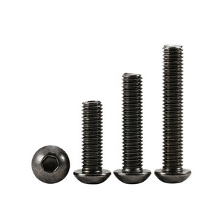 (((LXY) Ốc lục giác thép đen, Bulong lục giác đầu dù thép tôi đen cấp bền 10.9 ,Ốc Vít Đầu Lục Giác Tròn M2 / M2.5 / M3 / M4 / M5 / M6 / M8 (RM-VN-1)