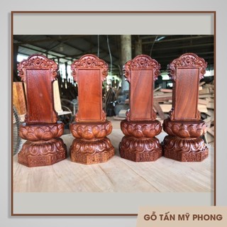 Chạm khắc theo yêu cầu Bài vị thờ - Linh vị thờ Hương Linh gỗ tự nhiên - Hương vị gỗ