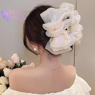 [Mystic] Mùa Hè Lưới Ngọt Ngào Tuyn Ngôi Sao Bong Bóng Vuốt Tóc Kẹp Dành Cho Nữ Chắc Chắn Đuôi Ngựa Kẹp Mũ Đội Đầu Phụ Kiện [Mới]