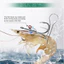 SUNKISSD 10 chiếc Móc mồi tôm sống, Móc câu cá giun không cỏ bằng thép carbon cao, Móc câu cá giun mềm bằng thép carbon cao, Móc câu cá giun mềm bằng thép carbon cao