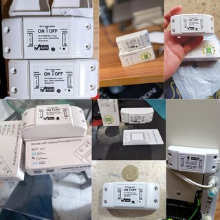 Công tắc thông minh Wifi Tương thích với Amazon Alexa & cho Bộ hẹn giờ gia đình Công tắc điều khiển từ xa không dây 10A / 2200W cho Android / IOS Điều khiển ứng dụng cho thiết bị điện Tự động hóa nhà thông minh đa năng