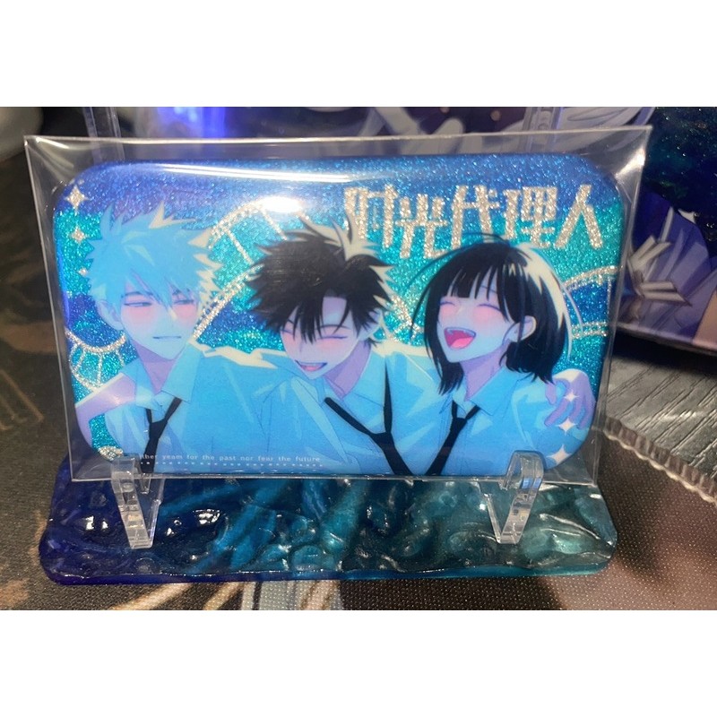 Link Click Huy hiệu Anime có Charles Lucas CV & Qiao Ling Square Button Pin – Quà tặng sưu tập dành cho người hâm mộ