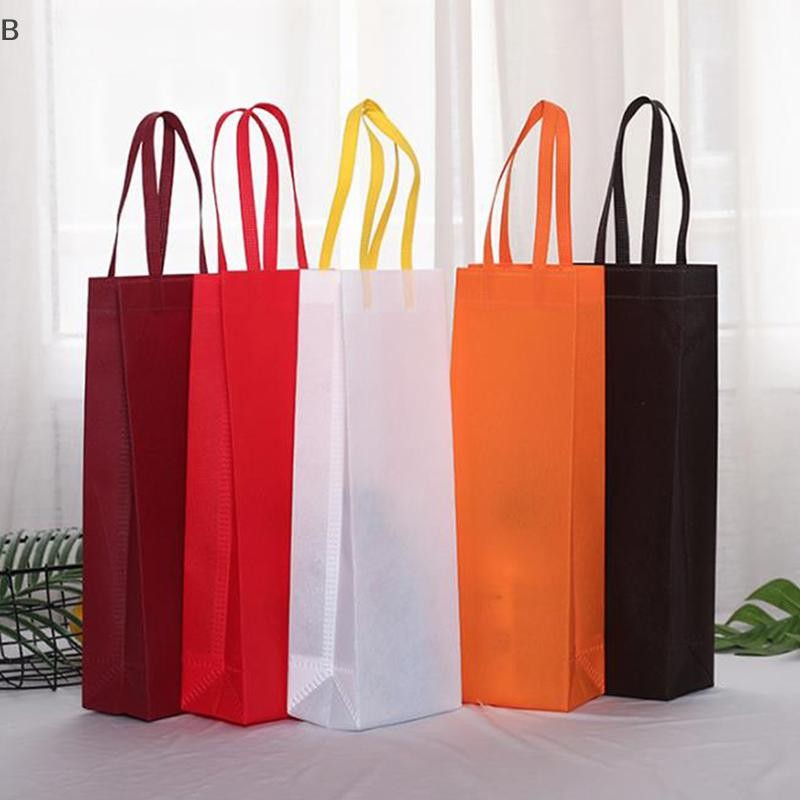 B&N 1PC Không Dệt Bia Champagne Túi Quà Tặng Chống Thấm Nước Màu Chai Rượu Vang Đỏ Tay Cầm Túi Đóng Gói.