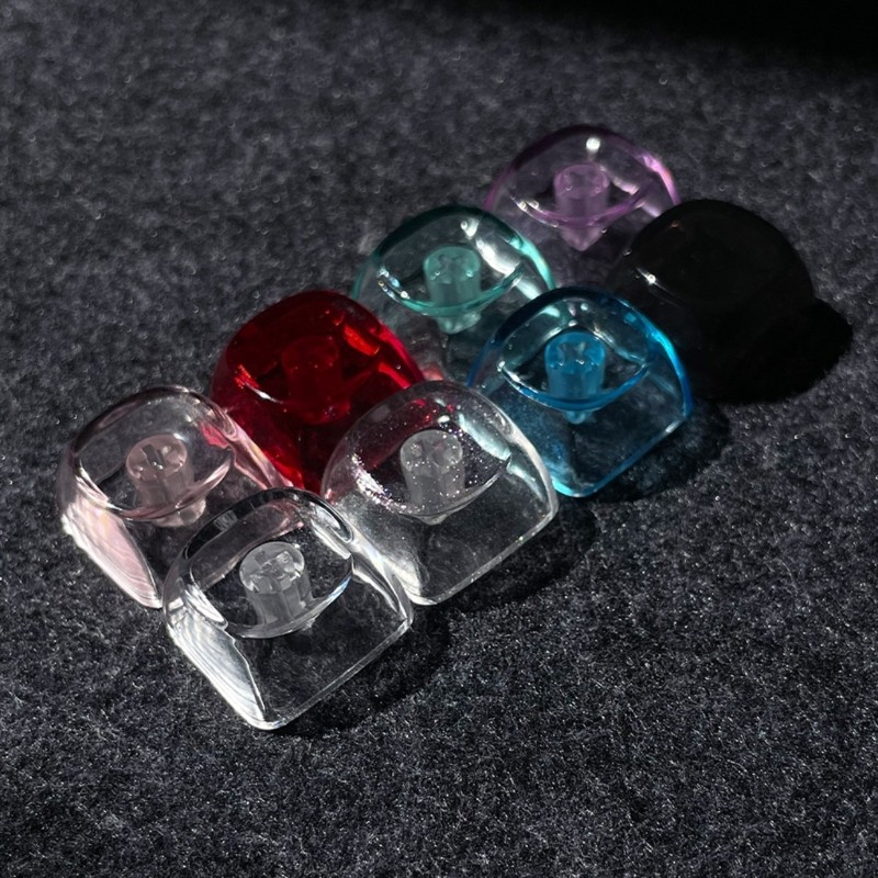 IOR 10 Cái Trong Suốt Trống Keycap Bộ 1U 1X MOA Profile Pha Lê Mờ Keycaps Cho Bàn Phím Cơ