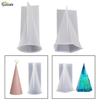 Mô hình nhựa hình nón, mô hình silicone kim tự tháp cho nến, đế trưng bày trang sức