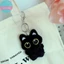 Sund Khăn Dễ Thương Mắt To Đen Sang Trọng Squeak Mềm Nhồi Bông Mặt Dây Chuyền Búp Bê Cặp Đôi Móc Khóa Ba Lô Trang Trí Quà Tặng Giáng Sinh VN