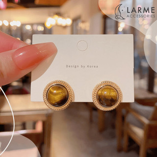 Khuyên tai nữ bông tai phong cách cổ điển sang trọng Larme accessories -KT0297