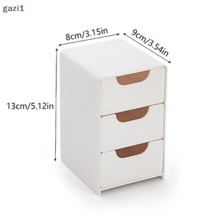 [gazi1] Hộp lưu trữ máy tính để bàn ngăn kéo 3 lớp đơn giản Trang sức đa chức năng Văn phòng phẩm Đồ lặt vặt Hộp lưu trữ Phụ tùng thủ công Boutique