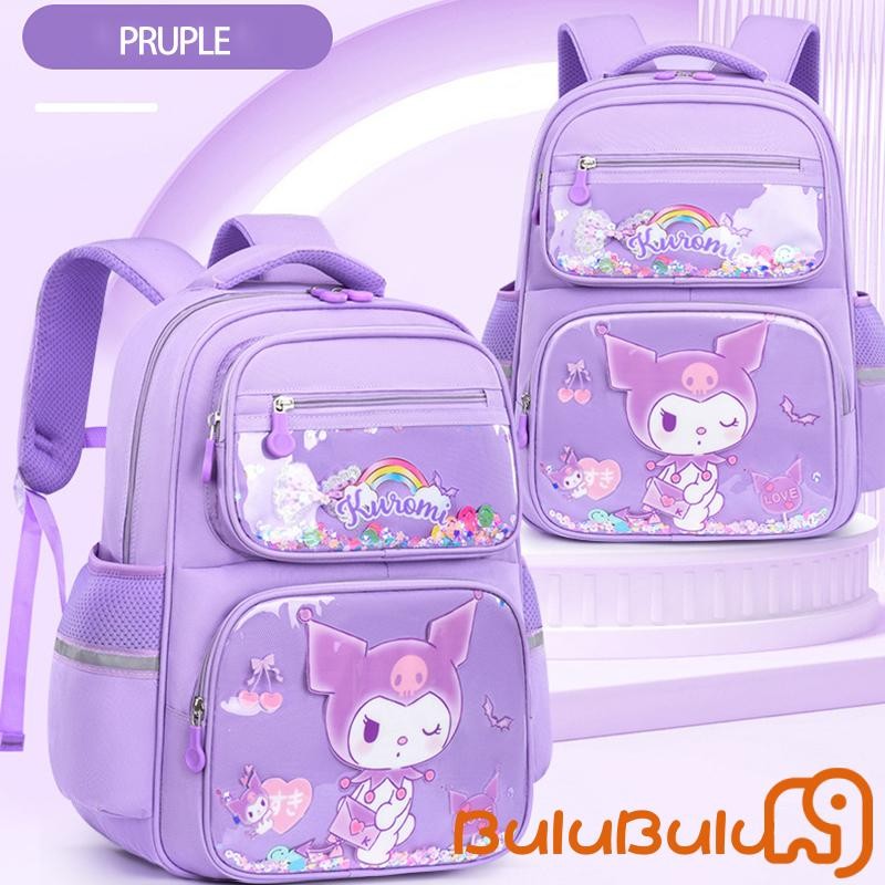 Ba lô trẻ em bé gái Ba lô hoạt hình Nhẹ Dung tích lớn Zip Đóng cửa Túi đi học thông thường 5-10 tuổi