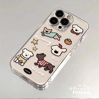 Ốp điện thoại hình chó hoạt hình dễ thương cho Xiaomi Mi 11 11T 10 Pro 10T Lite Ultra 10S 9 Civi 3 2 1S Mix 4 Poco F5 F4 F3 X4 GT X2 M2 Vỏ mềm trong suốt chống sốc thời trang