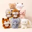 CATMALLER88 Búp Bê Đồng Hành Sang Trọng, Gối Thú Nhồi Bông Gấu Voi, Kawaii Siêu Mềm 16cm Sang Trọng Động Vật Đồ Chơi Sang Trọng Quà Tặng Ngủ