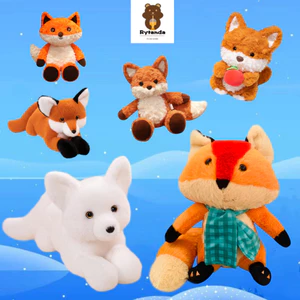 Rytanda✨Kawaii Fox Sang Trọng Đồ Chơi Cộng Hòa Ngày Lễ Cáo Sang Trọng Búp Bê Mềm Dài Động Vật Gối Mô Phỏng Búp Bê Cáo Sang Trọng Quà Tặng Sinh Nhật Trẻ Em Quà Tặng Bạn Gái