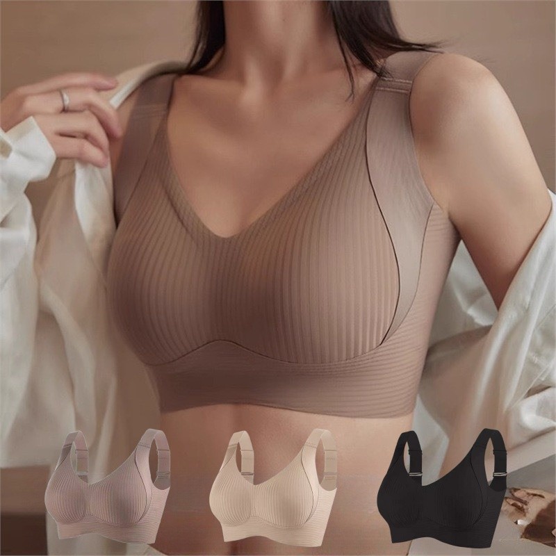 Áo Lót Nâng Ngực Liền Mạch Có Thể Điều Chỉnh Full Cup Chống Chảy xệ Nâng Lên Áo Ngực không gọng