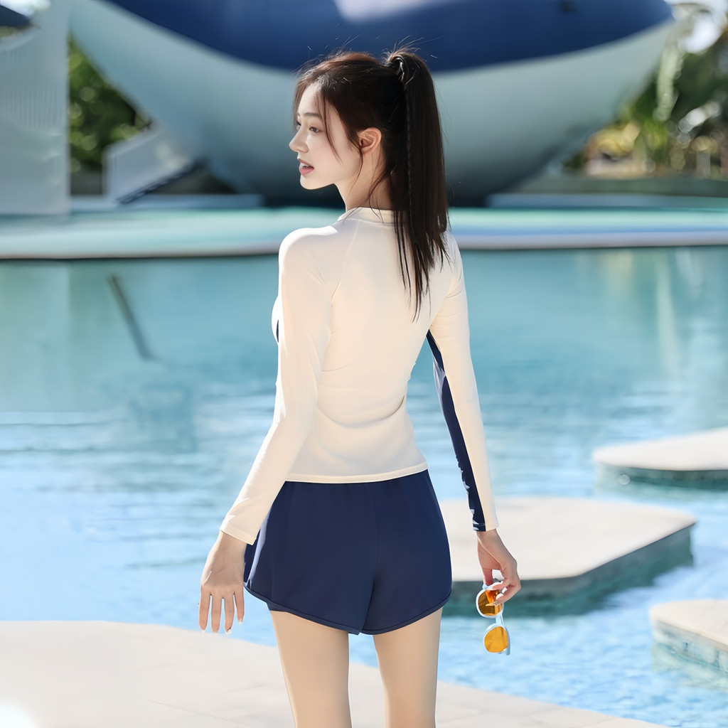 Đồ bơi cao cấp nữ chia, phong cách mới dài tay chống nắng, phù hợp mùa xuân nóng