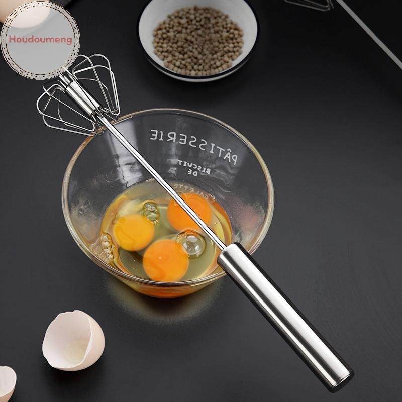 Máy đánh trứng bằng thép không gỉ Hodou 304 Máy đánh trứng bán tự động Máy trộn tay tự xoay Máy khuấy trứng Phụ kiện nhà bếp Dụng cụ trứng VN