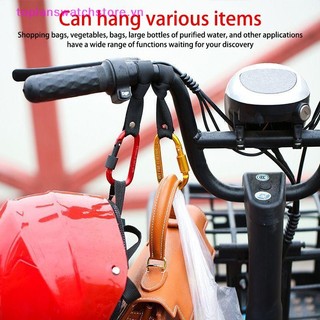 Toplanswatchstore 1 / 2 Chiếc Xe Tay Ga Điện Móc Trước Hợp Kim Nhôm Tay Cầm Móc Cho Xe Đẩy Bé D-hook Xe Máy Móc Móc Treo VN