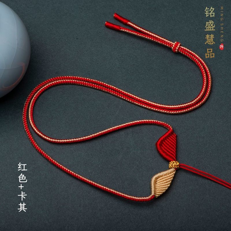 Đôi Cánh Thiên Thần Đôi Màu Phù Hợp Với Cánh Dệt Tay Vòng Cổ Dây Ngọc Phật Quan Âm Ngọc Mặt Dây Chuyền Mặt Dây Chuyền Dây Có Thể Điều Chỉnh O2EO