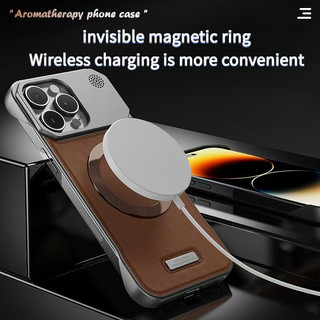 Ốp điện thoại nam da sang trọng tương thích cho iPhone 16 Pro max 11 12 13 14 15 Pro max 12mini 13mini 14 / 15 / 16Plus tích hợp từ tính chống rơi và vỏ cứng chống sốc