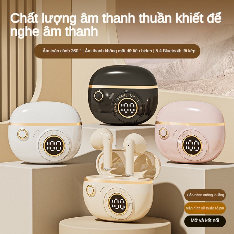 Tai nghe Bluetooth nhét tai Bluetooth không dây mới Gọi khử tiếng ồn Chất lượng âm thanh cao Tuổi thọ pin dài