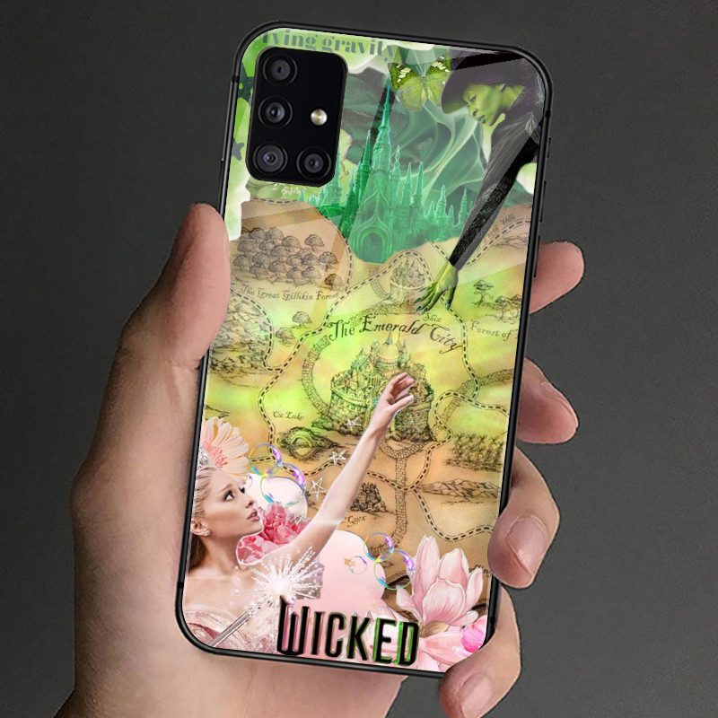 Ốp Điện Thoại Kính Cường Lực Wicked Elphaba 02 Cho Samsung Galaxy S9 Plus S10 S10e S20 FE S20 Plus S21 S22 S23 S24 Ultra Cover