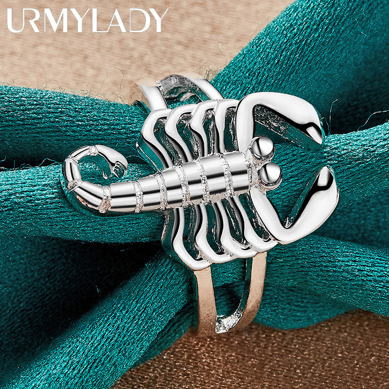 URMYLADY Bạc 925 Bọ Cạp 7-10 # Nhẫn Nữ Cưới Đính Hôn Trang Sức Thời Trang