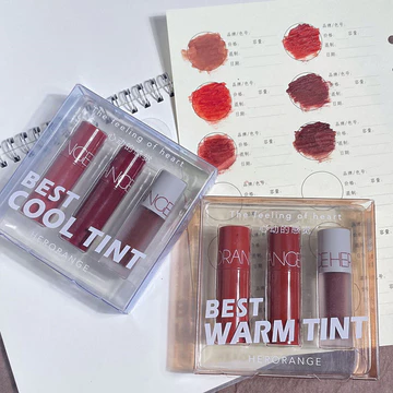 HERORANGE ~ She Orange Small Lip Glaze Set Mẫu Son Môi Hàng Hóa Gia Đình Giá Rẻ Hộp Quà Tặng Môi Bùn Lạnh Màu Sắc Ấm Áp Viện Tóc
