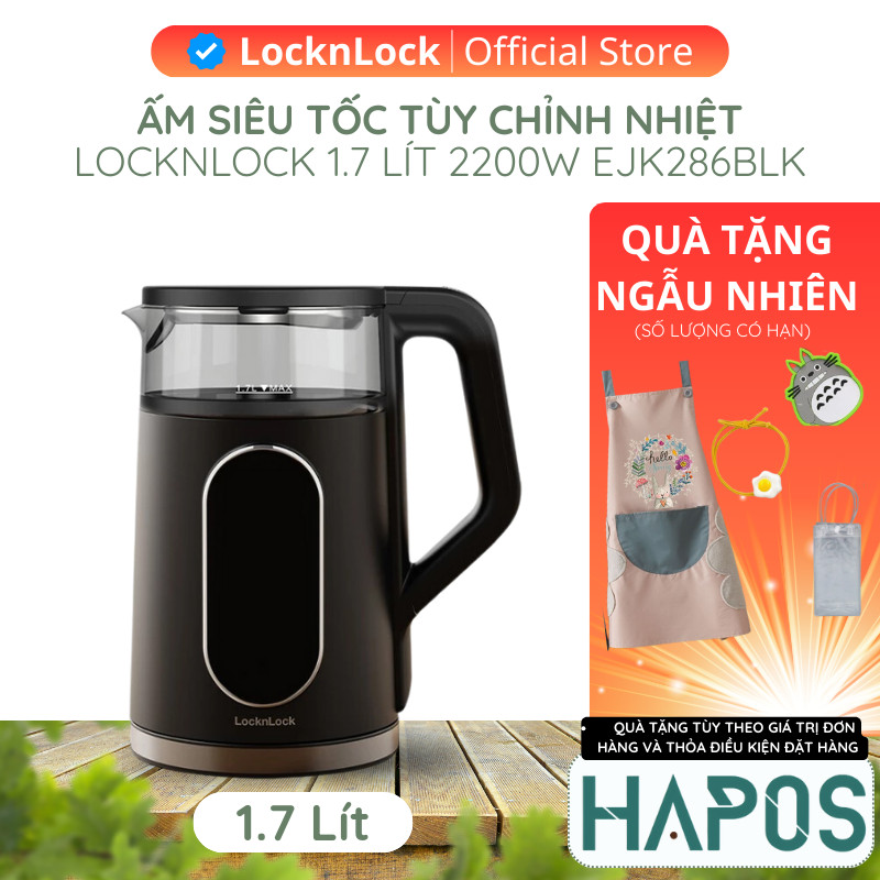 Ấm đun siêu tốc LocknLock Digital Electric Kettle 1.7L - Màu đen ...