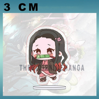 (3cm) Mô hình Standee KIMETSU NO YAIBA THANH GƯƠM DIỆT QUỶ ver ĐI CUTE tượng acrylic anime mica chibi xinh xắn