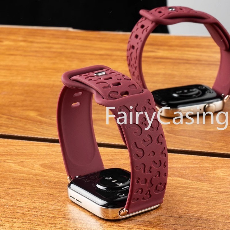 Dây đeo silicon in họa tiết da báo cho Huawei Watch Fit 3 Vòng đeo tay khắc cho Correa cho Huawei Fit3 Dây đeo đồng hồ thể thao Accesorios